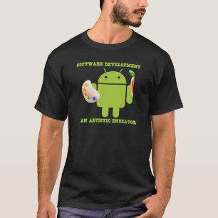 Camiseta A programação de software é um esforço artíst
