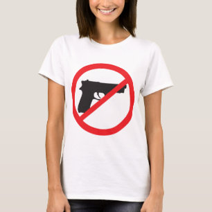 Camiseta A proibição atira no pacifista da Anti-Arma