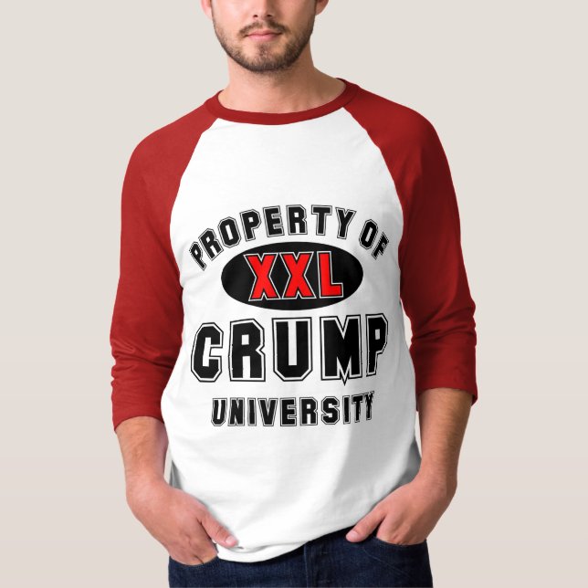 Camiseta A propriedade de Crump a universidade (Frente)