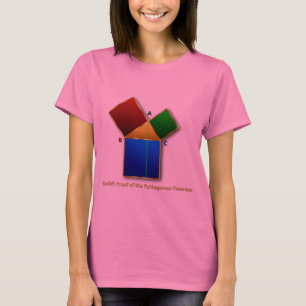 Camiseta A prova de Euclid do Theorem. pitagórico