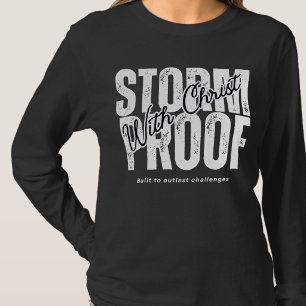 Camiseta À Prova de Tempestade Com Cristo - Cristianismo Je