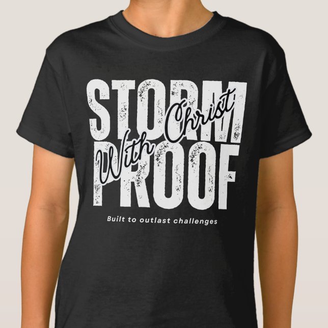 Camiseta À Prova de Tempestade Com Cristo - Espírito Santo  (Criador carregado)