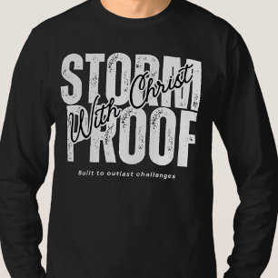 Camiseta À Prova de Tempestade Com Cristo - Jesus Evangelho