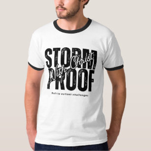 Camiseta À Prova de Tempestade Cristo Escritura Cristianism