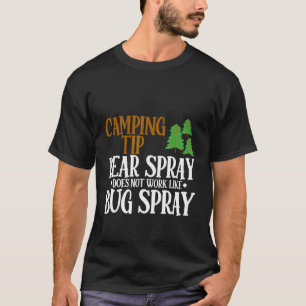 Camiseta A Pulverização Do Urso De Acampamento Não Funciona