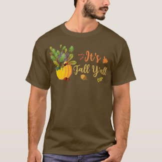 Camiseta A Pumpkin Bonita Cai Sai Do Outono Fall Seas