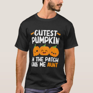 Camiseta A Pumpkin Mais Corajosa Do Patch Me Chame De Tia H