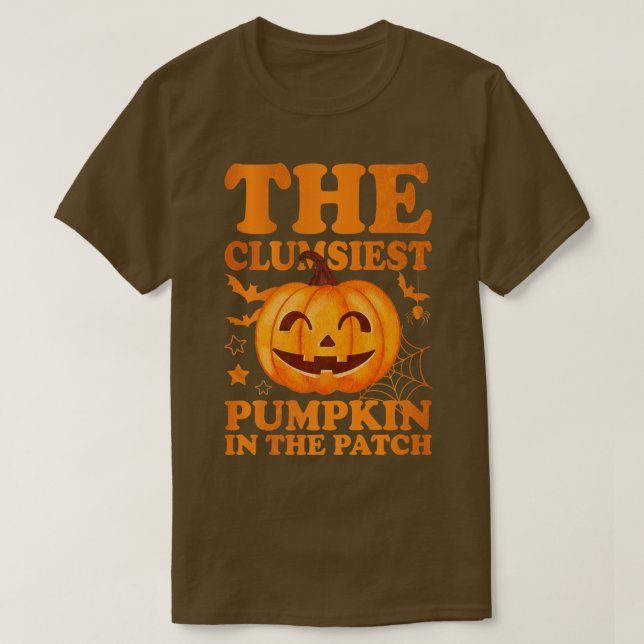 Camiseta A Pumpkin mais desajeitada do sistema 4085 (Frente do Design)