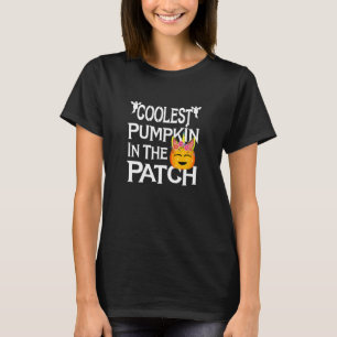 Camiseta A Pumpkin Mais Fria Das Garotas Do Dia Das Bruxas