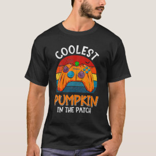 Camiseta A Pumpkin Mais Fria Do Jogador De Patch, Jogando A