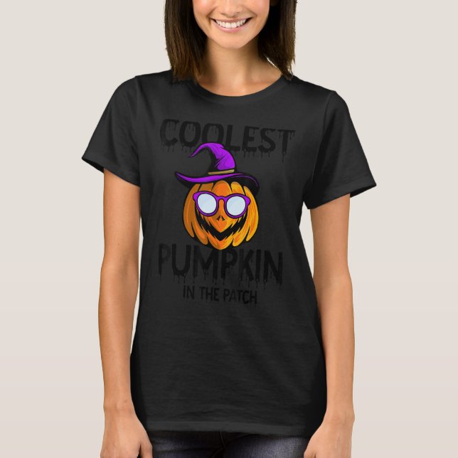 Camiseta A Pumpkin Mais Fria Do Patch, A Dizer Hallowe (Frente)