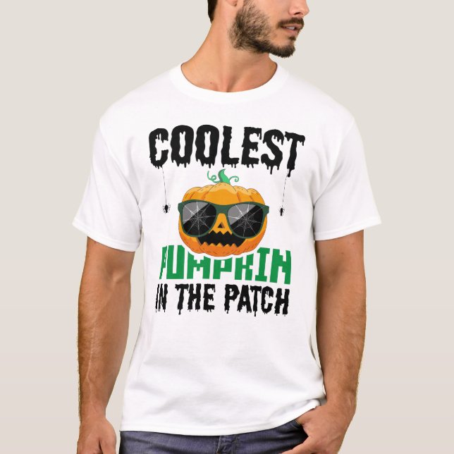 Camiseta A Pumpkin Mais Fria Do Patch Halloween (Frente)