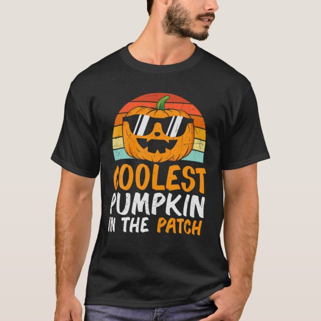 Camiseta A Pumpkin Mais Fria Do Patch Halloween Meninas (Frente)