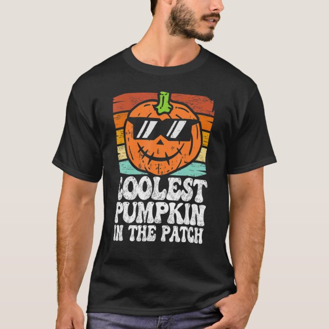 Camiseta A Pumpkin Mais Fria Do Patch Halloween Meninas (Frente)