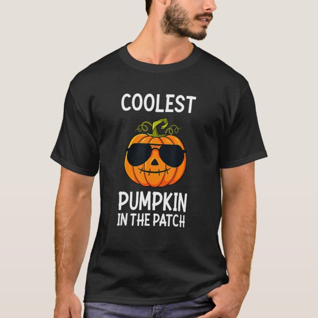 Camiseta A Pumpkin Mais Fria Do Patch Halloween Meninas (Frente)