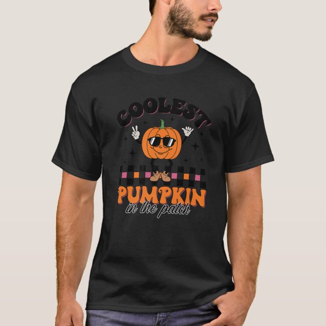 Camiseta A Pumpkin Mais Fria Do Patch Halloween Toddler Boy (Frente)