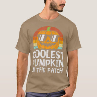 Camiseta A Pumpkin Mais Fria No Hallowee Dos Meninos Da Pat