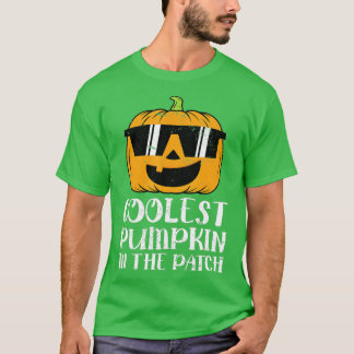 Camiseta A Pumpkin Mais Fria No Hallowee Dos Meninos Da Pat