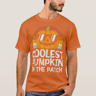 Camiseta A Pumpkin Mais Fria No Hallowee Dos Meninos Da Pat