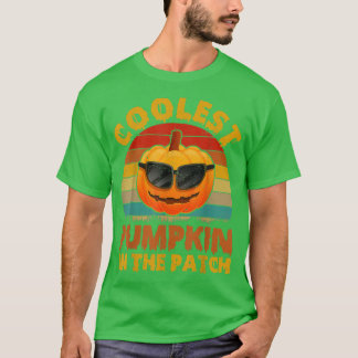 Camiseta A Pumpkin Mais Fria No Hallowee Dos Meninos Da Pat