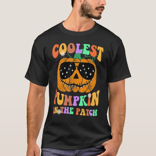 Camiseta A Pumpkin Mais Fria No Patch Halloween Meninos G (Frente)
