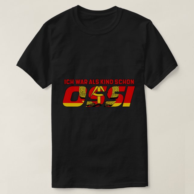Camiseta A qualidade do produto Ossi East, fabricado na Ale (Frente do Design)