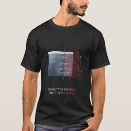 Camiseta A Qualidade é Invisível Até que Falte Software
