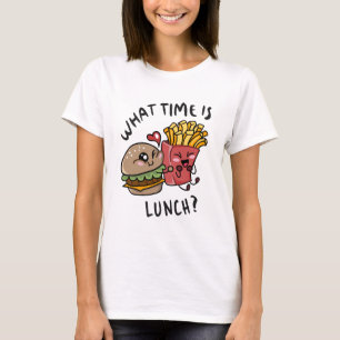 Camiseta A que horas é o almoço
