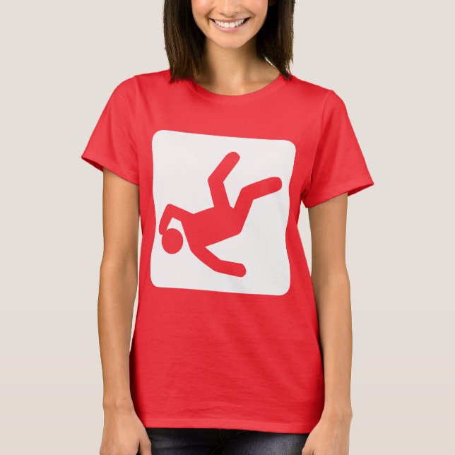 Camiseta A queda de homem - branco (Frente)