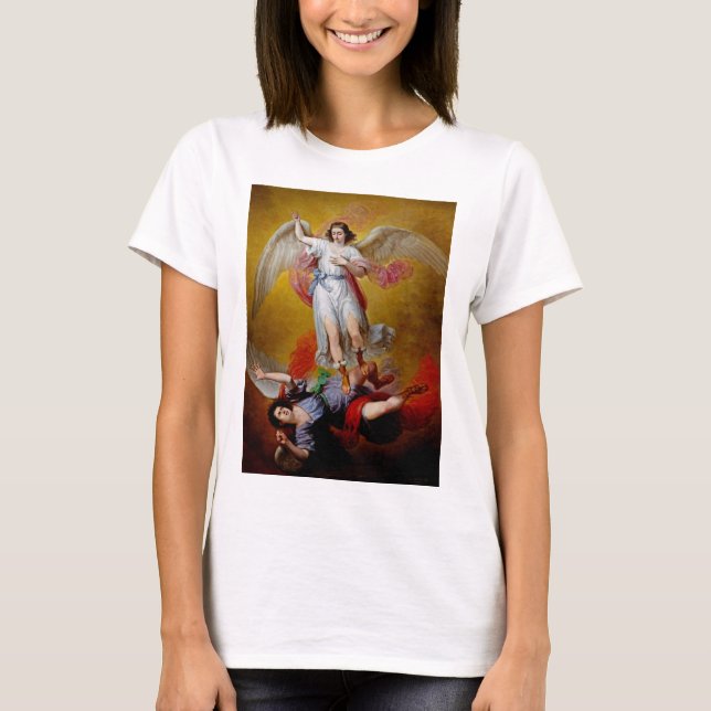 Camiseta A queda de Lucifer por Antonio Maria Esquivel (Frente)