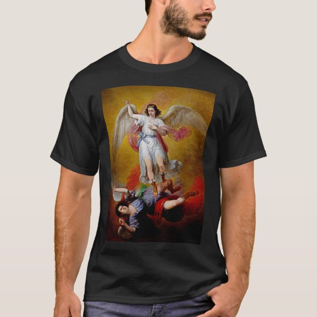 Camiseta A queda de Lucifer por Antonio Maria Esquivel (Frente)
