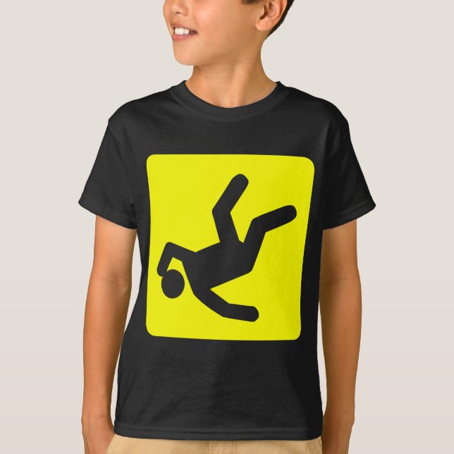 Camiseta A Queda do Homem - Amarelo (Frente)