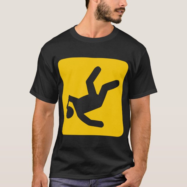Camiseta A queda do homem - âmbar (Frente)