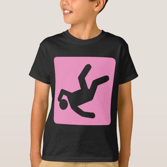 Camiseta A queda do homem - rosa (Frente)