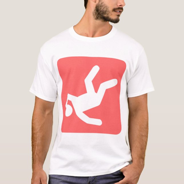 Camiseta A Queda do Homem - Rosa Tropical (Frente)