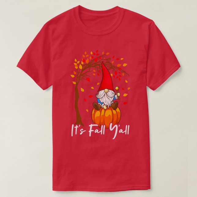 Camiseta A queda do outono do Gnomo Fora de Abóbora (Frente do Design)