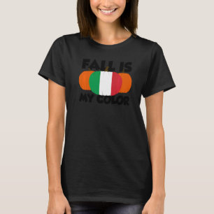 Camiseta A Queda É A Minha Cor, Ação De Graças Pumpkin Itál
