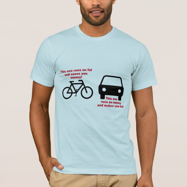 Camiseta A queimadura gorda e salvar o dinheiro - TShirt (Frente)