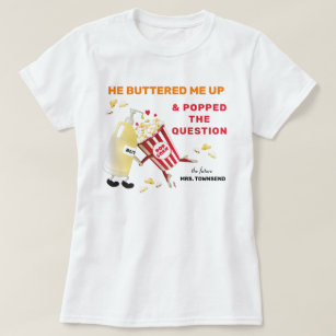 Camiseta A Questão Popcorn Noivado T-Shirt