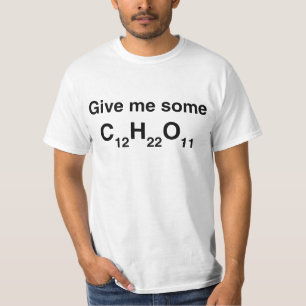 Camiseta A química dá-me o açúcar