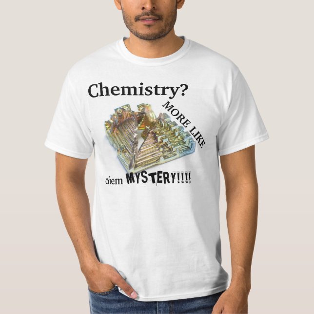 Camiseta a química gosta mais do cheMYSTERY (Frente)