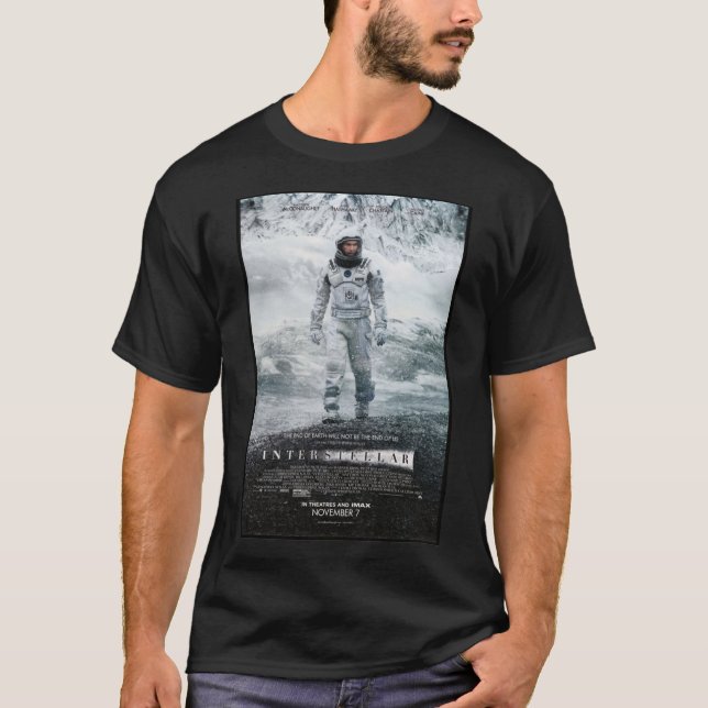 Camiseta A &Quota Branca;INTERSTELLAR&Quot;   (Frente)