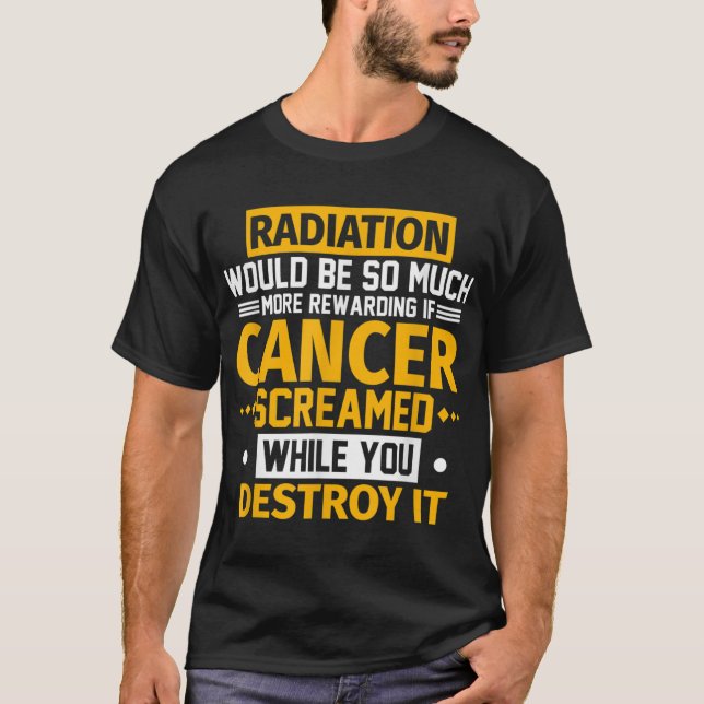 Camiseta A Radiação Seria Mais Recompensa Se O Gritar Do Ca (Frente)