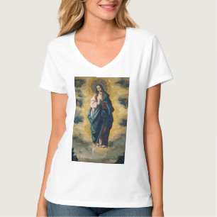 Camiseta A Radiância Celestial da Imaculada Conceição Arte