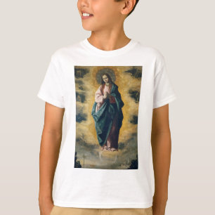 Camiseta A Radiância Celestial da Imaculada Conceição Arte