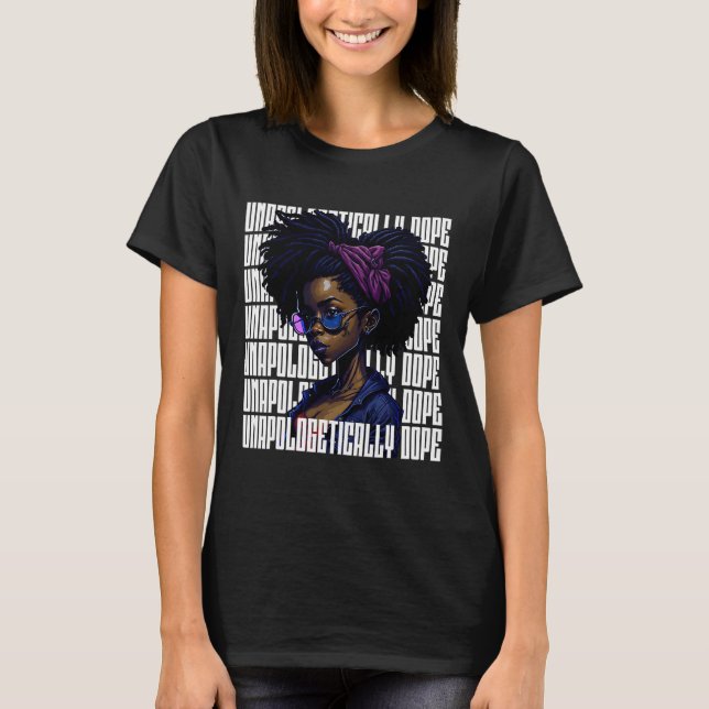 Camiseta A Rainha Afro Sem Peça De Desculpas Faz História N (Frente)