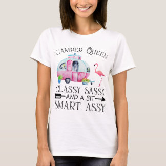 Camiseta A rainha da Camper com classe e um pouco esperta