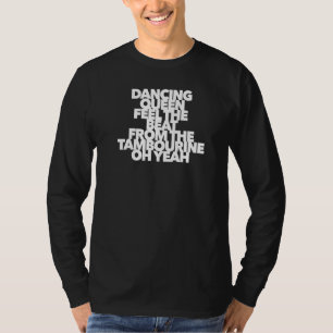 Camiseta A Rainha Dançante Sente O Bate Tambourine Pop Rock