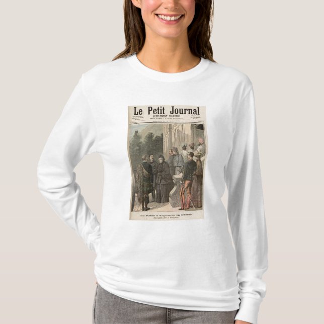 Camiseta A rainha de Inglaterra em France (Frente)