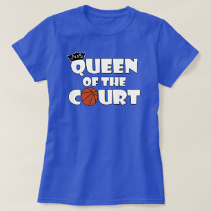 Camiseta A rainha do basquetebol das mulheres da corte